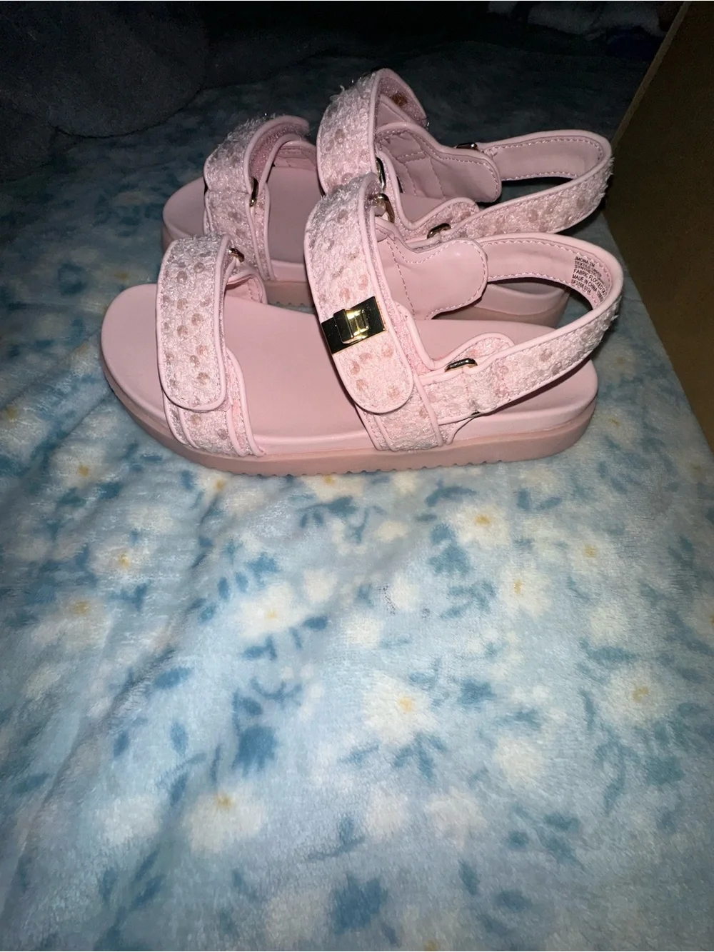 NIB Steve Madden Jmona Girls Pink Blush Sandals Size 2